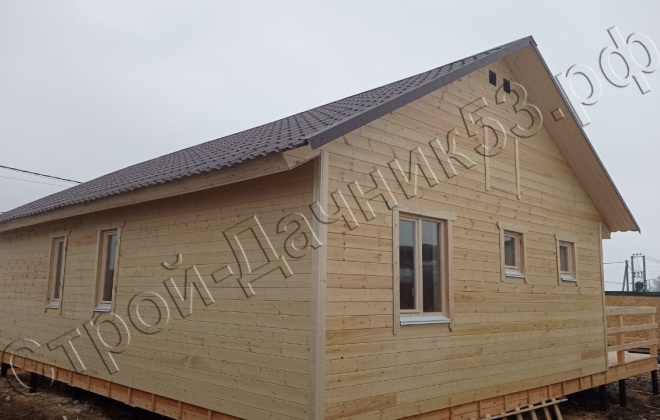 3 Каркасно-щитовой дом Д-45, 11х10м, 110  М², Московская область, Чеховский район, деревня Алферово. (14)